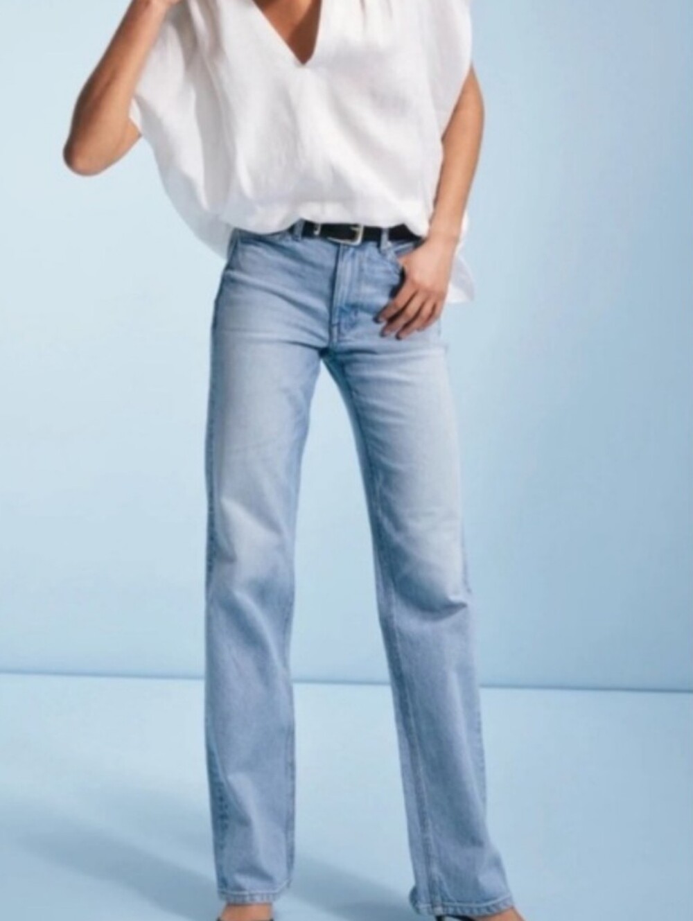 AYR The Roadie Jeans 28 Relaxed High Rise Straight Leg Denim